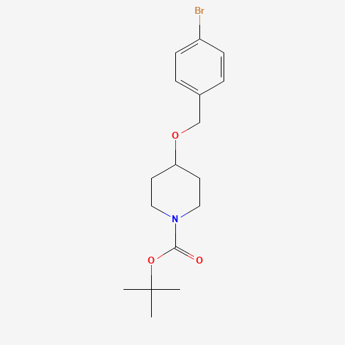 930111-10-7 tert-butyl 4-[(4-bromophenyl)methoxy]piperidine-1-carboxylate chemical structure