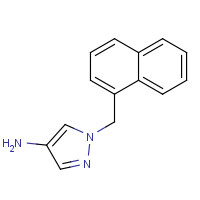 512810-08-1 1-(naphthalen-1-ylmethyl)pyrazol-4-amine chemical structure