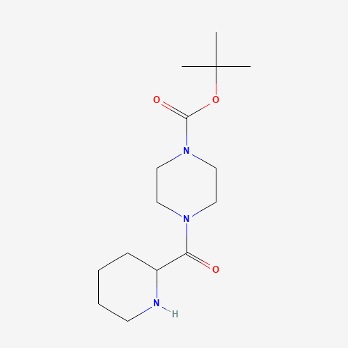 873315-18-5 tert-butyl 4-(piperidine-2-carbonyl)piperazine-1-carboxylate chemical structure