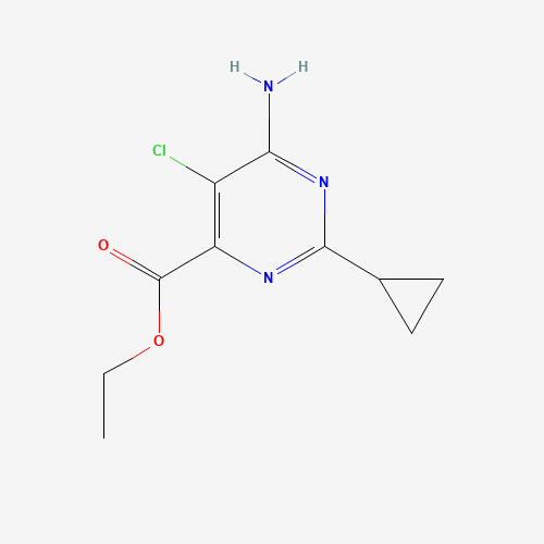 858954-79-7 ethyl 6-amino-5-chloro-2-cyclopropylpyrimidine-4-carboxylate chemical structure