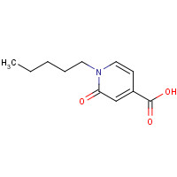 1203544-04-0 2-oxo-1-pentylpyridine-4-carboxylic acid chemical structure