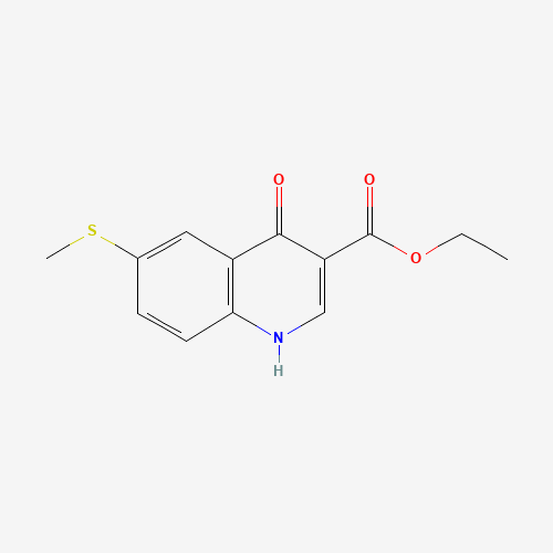 26893-09-4 ethyl 6-methylsulfanyl-4-oxo-1H-quinoline-3-carboxylate chemical structure