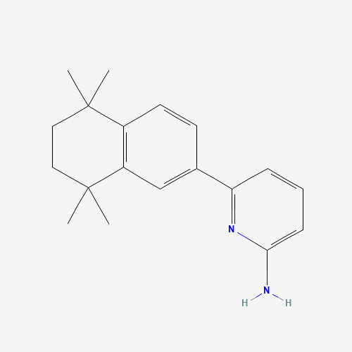 1312464-69-9 6-(5,5,8,8-tetramethyl-6,7-dihydronaphthalen-2-yl)pyridin-2-amine chemical structure