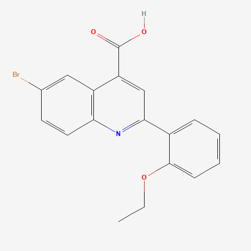438531-52-3 6-bromo-2-(2-ethoxyphenyl)quinoline-4-carboxylic acid chemical structure