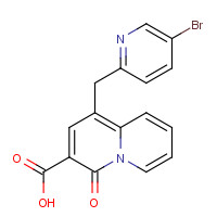1309081-35-3 1-[(5-bromopyridin-2-yl)methyl]-4-oxoquinolizine-3-carboxylic acid chemical structure