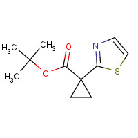 1312537-46-4 tert-butyl 1-(1,3-thiazol-2-yl)cyclopropane-1-carboxylate chemical structure