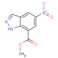 632291-85-1 methyl 5-nitro-1H-indazole-7-carboxylate chemical structure