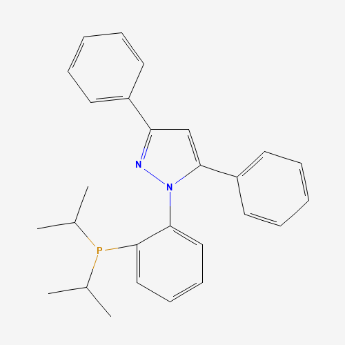 628333-84-6 [2-(3,5-diphenylpyrazol-1-yl)phenyl]-di(propan-2-yl)phosphane chemical structure
