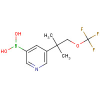 1404367-37-8 [5-[2-methyl-1-(trifluoromethoxy)propan-2-yl]pyridin-3-yl]boronic acid chemical structure