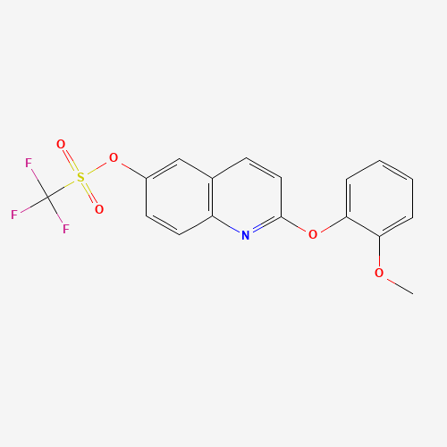 623147-09-1 [2-(2-methoxyphenoxy)quinolin-6-yl] trifluoromethanesulfonate chemical structure
