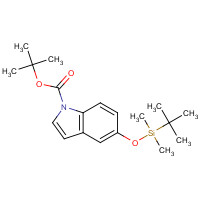 335649-60-0 tert-butyl 5-[tert-butyl(dimethyl)silyl]oxyindole-1-carboxylate chemical structure