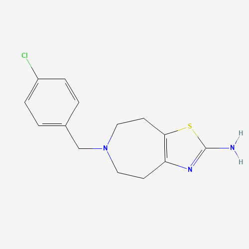 83718-64-3 6-[(4-chlorophenyl)methyl]-4,5,7,8-tetrahydro-[1,3]thiazolo[4,5-d]azepin-2-amine chemical structure