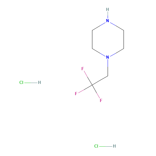 13349-91-2 1-(2,2,2-trifluoroethyl)piperazine;dihydrochloride chemical structure