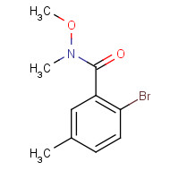 1048108-06-0 2-bromo-N-methoxy-N,5-dimethylbenzamide chemical structure