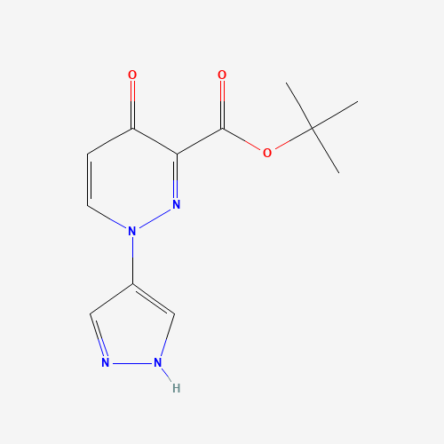 1314389-53-1 tert-butyl 4-oxo-1-(1H-pyrazol-4-yl)pyridazine-3-carboxylate chemical structure