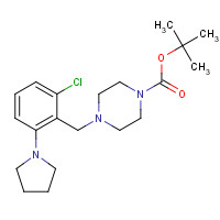 1446818-71-8 tert-butyl 4-[(2-chloro-6-pyrrolidin-1-ylphenyl)methyl]piperazine-1-carboxylate chemical structure