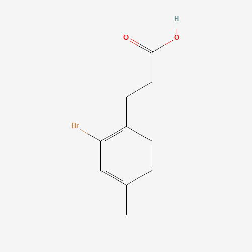 829-57-2 3-(2-bromo-4-methylphenyl)propanoic acid chemical structure