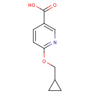 1019546-29-2 6-(cyclopropylmethoxy)pyridine-3-carboxylic acid chemical structure