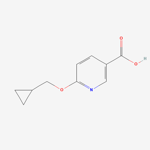1019546-29-2 6-(cyclopropylmethoxy)pyridine-3-carboxylic acid chemical structure