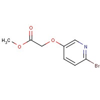 1417553-75-3 methyl 2-(6-bromopyridin-3-yl)oxyacetate chemical structure