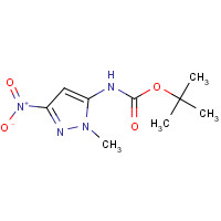 948573-72-6 tert-butyl N-(2-methyl-5-nitropyrazol-3-yl)carbamate chemical structure