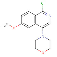 1409964-79-9 4-(1-chloro-6-methoxyisoquinolin-4-yl)morpholine chemical structure