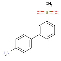 16734-99-9 4-(3-methylsulfonylphenyl)aniline chemical structure