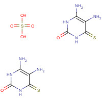 117043-64-8 5,6-diamino-4-sulfanylidene-1H-pyrimidin-2-one;sulfuric acid chemical structure