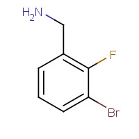 261723-28-8 (3-bromo-2-fluorophenyl)methanamine chemical structure