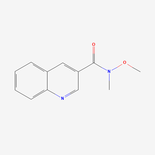 215189-85-8 N-methoxy-N-methylquinoline-3-carboxamide chemical structure