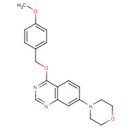 1334602-76-4 4-[4-[(4-methoxyphenyl)methoxy]quinazolin-7-yl]morpholine chemical structure
