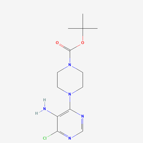 853679-43-3 tert-butyl 4-(5-amino-6-chloropyrimidin-4-yl)piperazine-1-carboxylate chemical structure