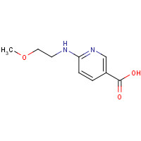 944722-29-6 6-(2-methoxyethylamino)pyridine-3-carboxylic acid chemical structure