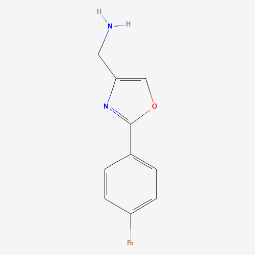 724412-56-0 [2-(4-bromophenyl)-1,3-oxazol-4-yl]methanamine chemical structure