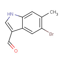 1368319-66-7 5-bromo-6-methyl-1H-indole-3-carbaldehyde chemical structure