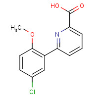 376592-08-4 6-(5-chloro-2-methoxyphenyl)pyridine-2-carboxylic acid chemical structure