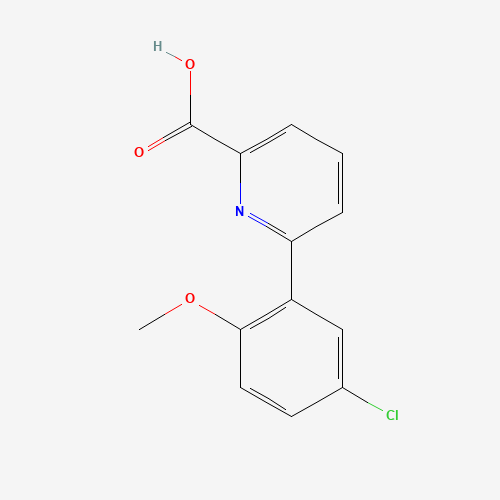 376592-08-4 6-(5-chloro-2-methoxyphenyl)pyridine-2-carboxylic acid chemical structure