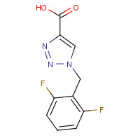 166196-11-8 1-[(2,6-difluorophenyl)methyl]triazole-4-carboxylic acid chemical structure
