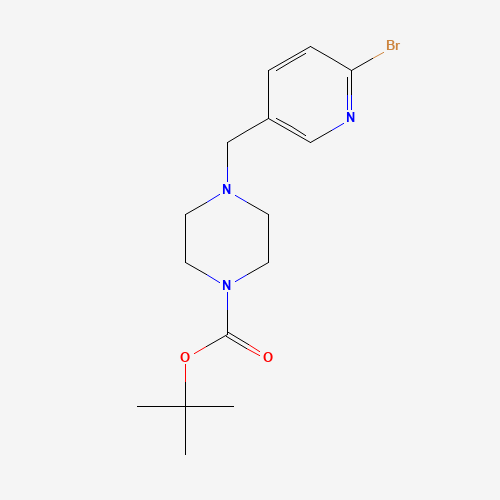 1160923-86-3 tert-butyl 4-[(6-bromopyridin-3-yl)methyl]piperazine-1-carboxylate chemical structure