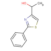 41029-80-5 1-(2-phenyl-1,3-thiazol-4-yl)ethanol chemical structure