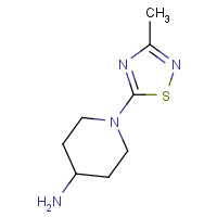 1329672-71-0 1-(3-methyl-1,2,4-thiadiazol-5-yl)piperidin-4-amine chemical structure