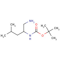 1186663-67-1 tert-butyl N-(1-amino-4-methylpentan-2-yl)carbamate chemical structure