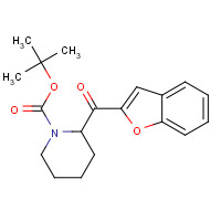 483281-42-1 tert-butyl 2-(1-benzofuran-2-carbonyl)piperidine-1-carboxylate chemical structure