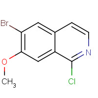 758710-74-6 6-bromo-1-chloro-7-methoxyisoquinoline chemical structure