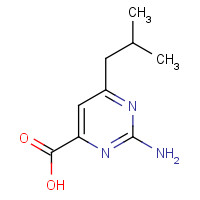 938458-90-3 2-amino-6-(2-methylpropyl)pyrimidine-4-carboxylic acid chemical structure