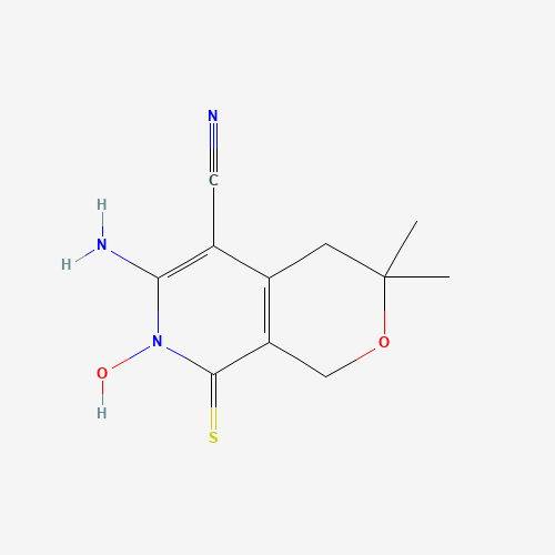 371780-31-3 6-amino-7-hydroxy-3,3-dimethyl-8-sulfanylidene-1,4-dihydropyrano[3,4-c]pyridine-5-carbonitrile chemical structure