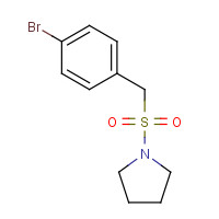 950255-92-2 1-[(4-bromophenyl)methylsulfonyl]pyrrolidine chemical structure