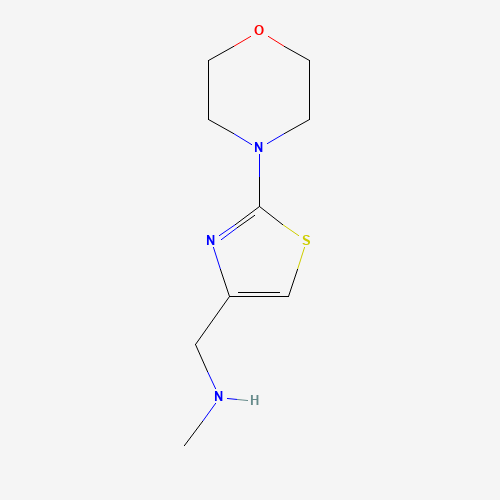 915707-64-1 N-methyl-1-(2-morpholin-4-yl-1,3-thiazol-4-yl)methanamine chemical structure