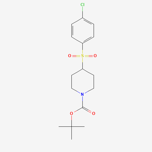25742-27-2 tert-butyl 4-(4-chlorophenyl)sulfonylpiperidine-1-carboxylate chemical structure