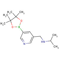 919347-30-1 N-[[5-(4,4,5,5-tetramethyl-1,3,2-dioxaborolan-2-yl)pyridin-3-yl]methyl]propan-2-amine chemical structure